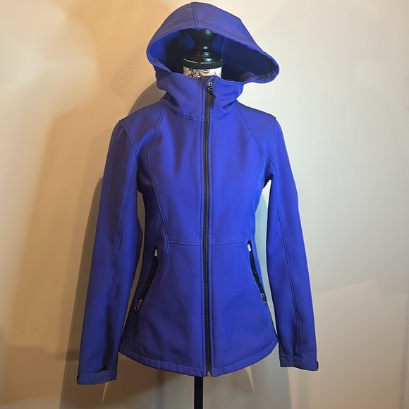 Sears vintage Women's Blue Hooded Jacket - Picture 4 of 8